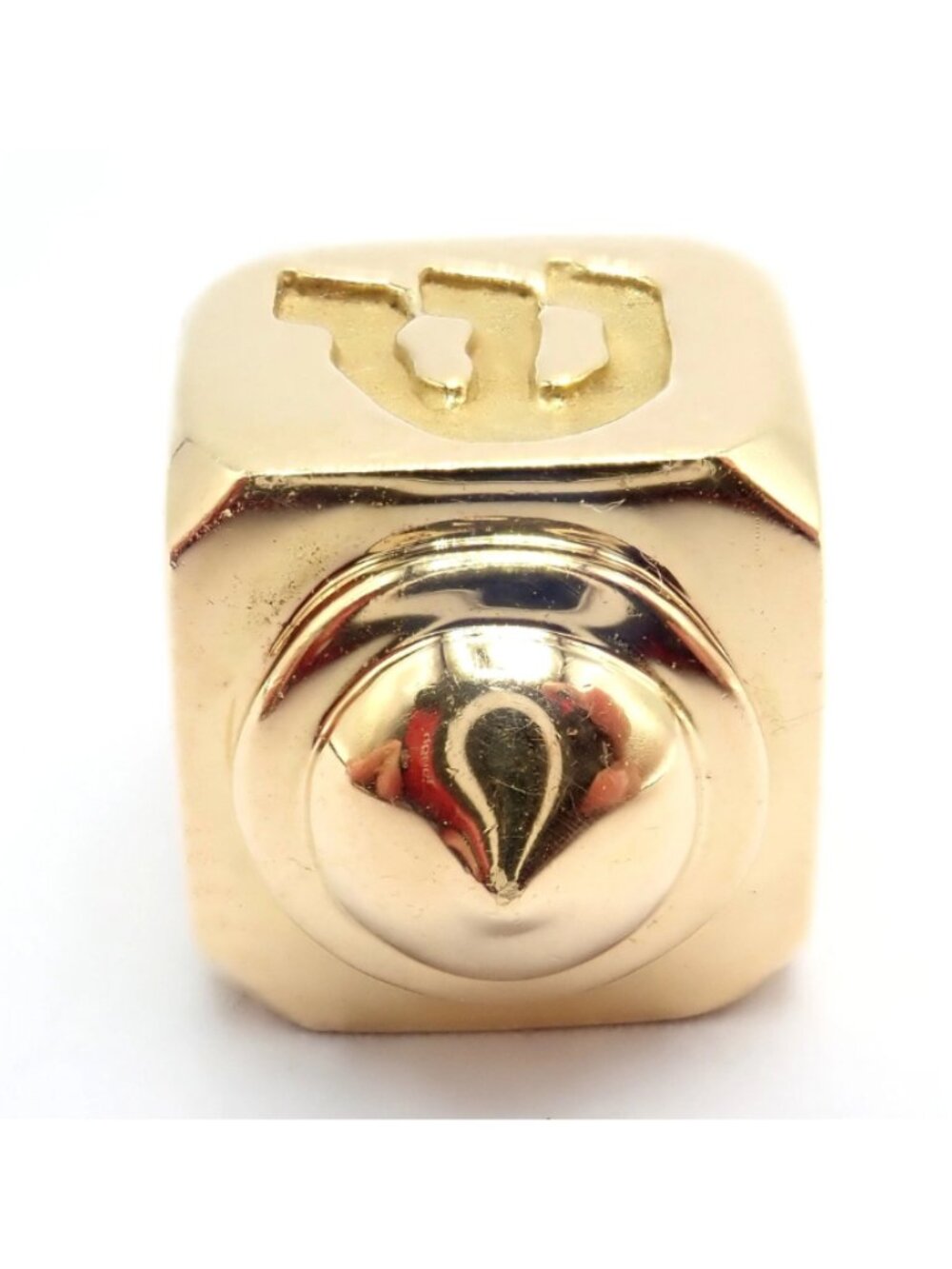 Ultra Rare Vintage Tiffany & Co. 18k Yellow Channukah Dreidel Charm Pendant - Picture 5 of 9